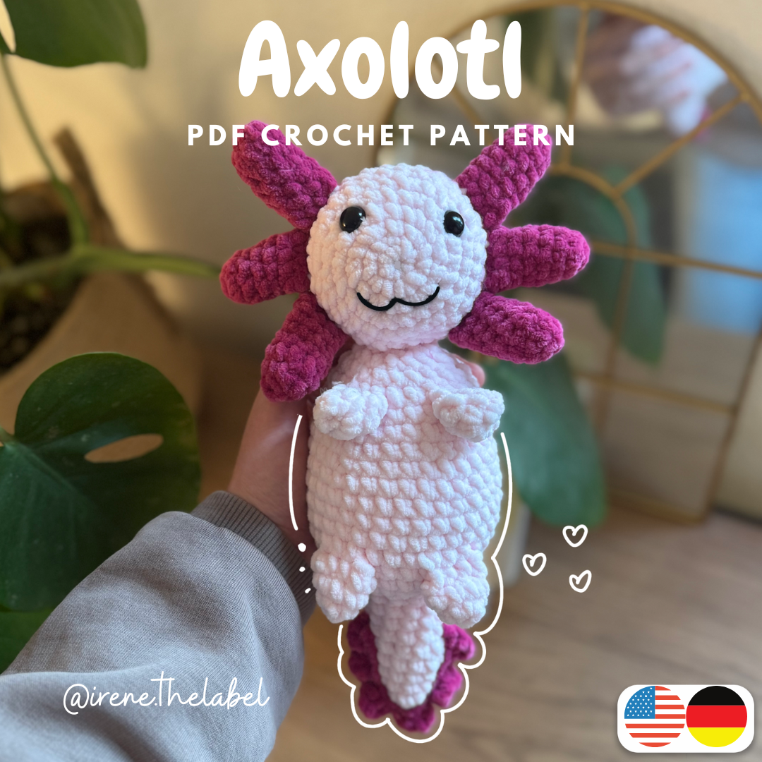 Häkelmuster “Axolotl” (DE)
