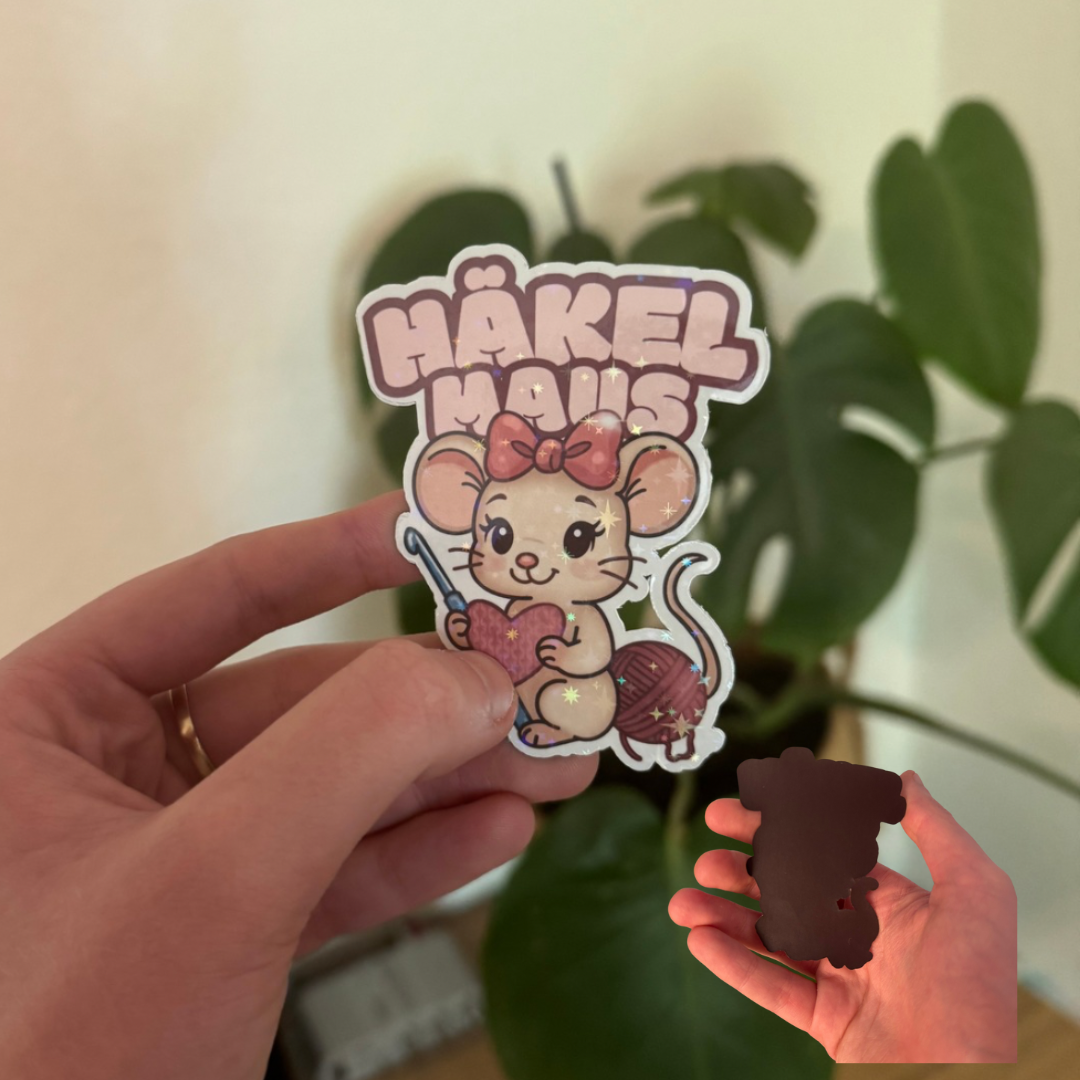 Häkelmaus Magnet ✨