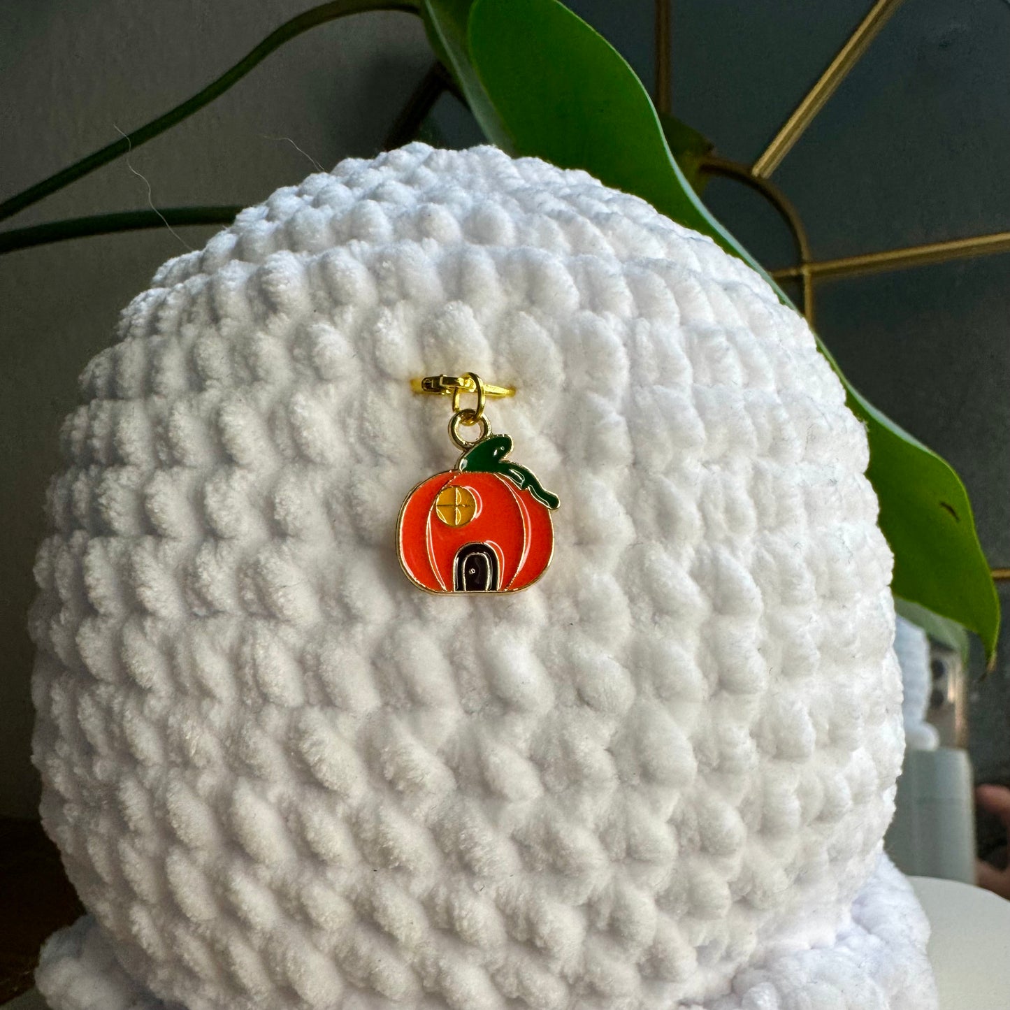 Maschenmarkierer "Kürbis Haus"
