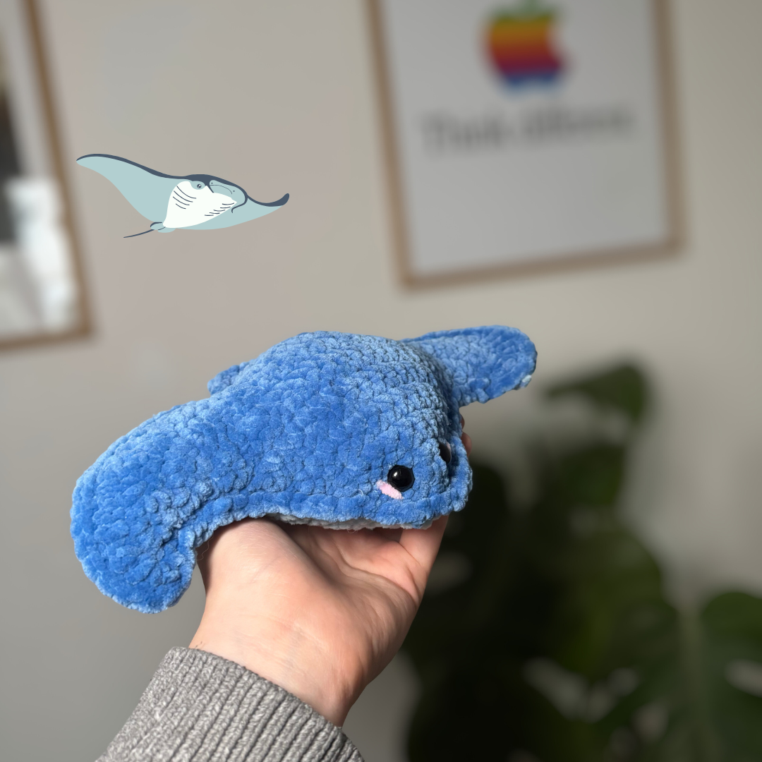 Mini Manta Rochen plushie 🐟