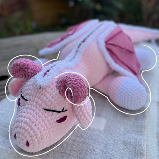 Drache XL Plushie (individueller Farbwunsch)