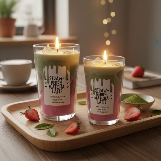 Kerze - Strawberry Matcha Latte 🍓