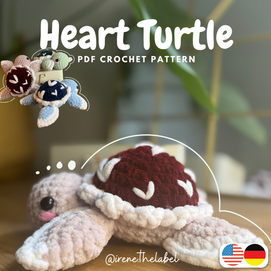 Häkelmuster “Heart Turtle” (DE + EN)