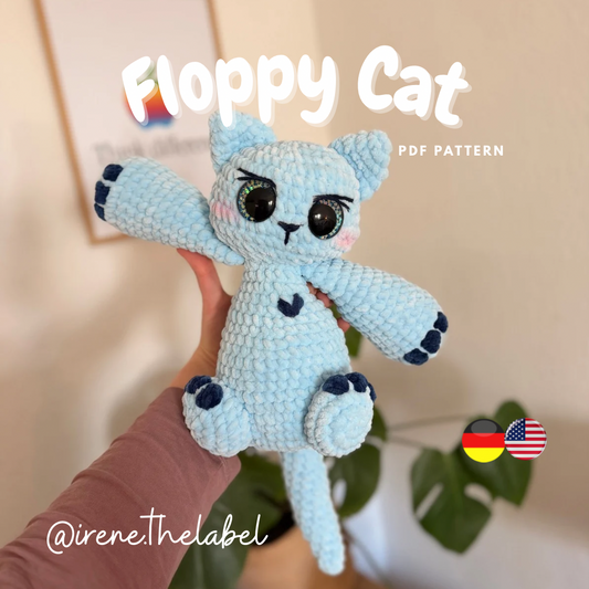 Häkelmuster “Floppy Cat” (ENG/GER)