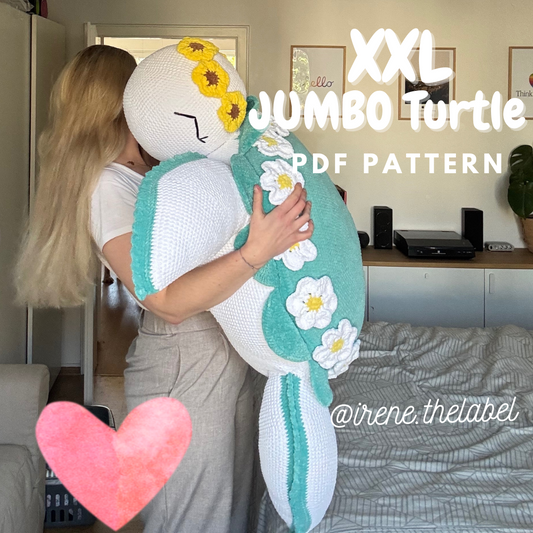 Häkelmuster “JUMBO Turtle” (ENG/Ger)