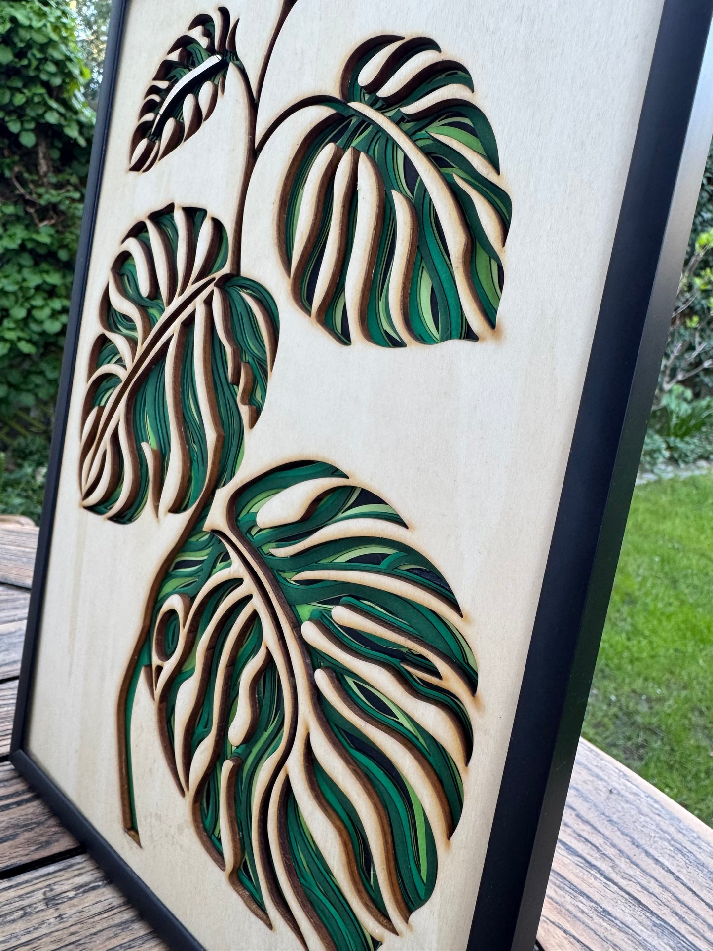 3D Bild "Monstera" A4
