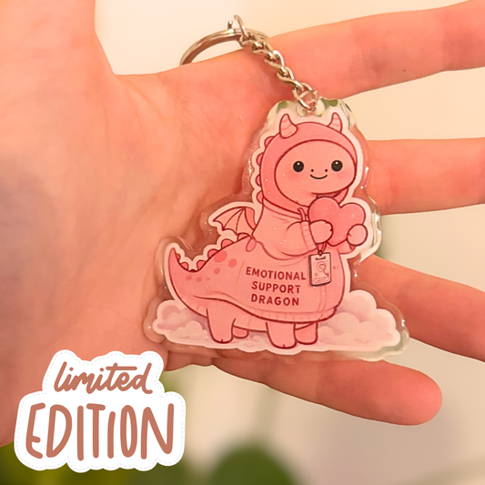 Limited Edition Emotional Support Dragon Schlüsselanhänger